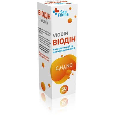 Віодін розчин н/ш 100 мг/мл по 30 мл у флак.