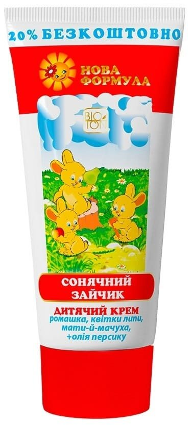 Крем дитячий Bioton Cosmetics Сонячний зайчик, 75 мл