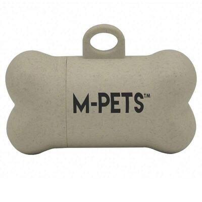 Диспенсер M-Pets Poo Bamboo Waste Bag з бамбуку з органічними мішками для відходів життєдіяльності тварин