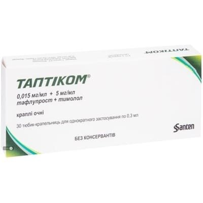 Таптіком краплі оч. по 0.3 мл №30 (10х3) у тюб.-крап.