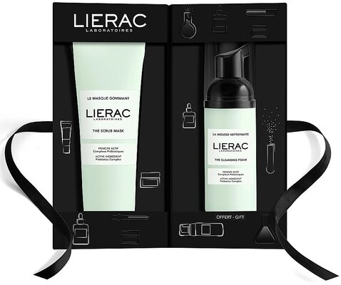 Набір Lierac Cleanser Ready To Go Mask для очищення обличчя (Маска-гоммаж 75 мл + Очищувальний мус 50 мл)