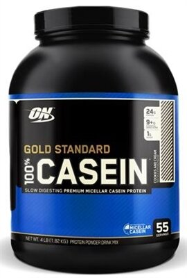 Протеїн Optimum Nutrition Gold Standard 100% Casein, печиво з кремом, 1,818 кг