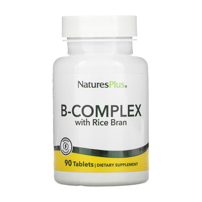 Вітаміни В-комплекс з рисовими висівками Nature's Plus B-Complex with Rice Bran, 90 таблеток