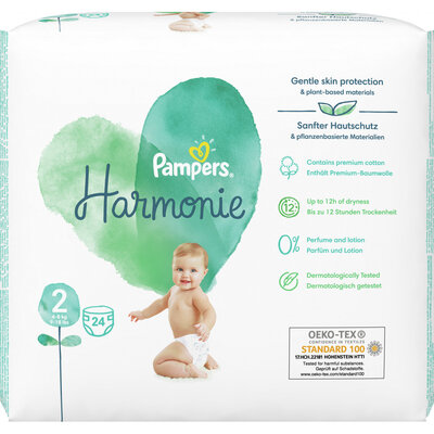 Підгузки дитячі Pampers Harmonie розмір 2, 4-8 кг, 24 шт