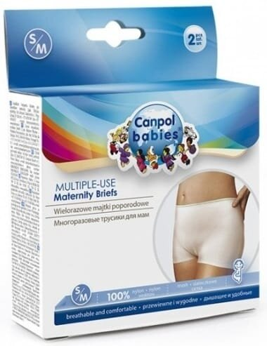 Труси післяпологові Canpol Babies 73/001 багаторазові розмір S/M, 2 шт