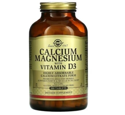 Кальцій, магній з вітаміном Д3 Solgar Calcium Magnesium with Vitamin D3 таблетки №300