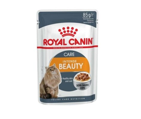 Корм вологий для кішок Royal Canin Intense Beauty шматочки в соусі, 85 г