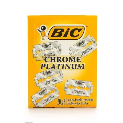 Леза двосторонні Bic Chrome Platinum 5 х 20 шт
