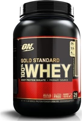 Протеїн Optimum Nutrition Gold Standard 100% Whey, екстра молочний шоколад, 909 г