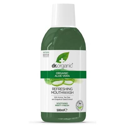 Ополіскувач для ротової порожнини Dr. Organic з алое вера, 500 мл