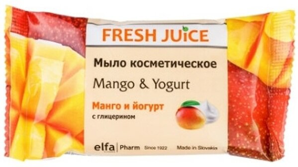 Мило тверде Fresh Juice Mango & Yogurt косметичне, 75 г
