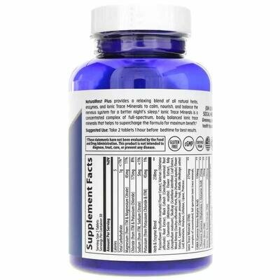 Підтримка сну Trace Minerals NaturalRest Plus+, 60 таблеток