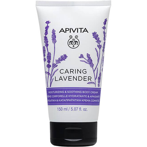 Крем для тіла Apivita Caring Lavender зволожуючий і заспокійливий, 150 мл
