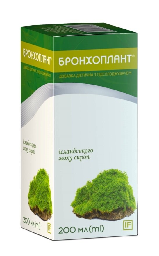 Бронхоплант сироп ісландського моху по 200 мл у флак.