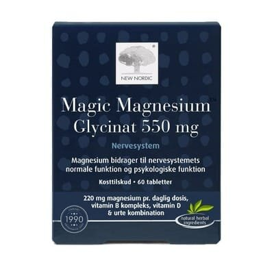 Магнію гліцинат New Nordic Magic Magnesium Glycinat таблетки по 550 мг №60