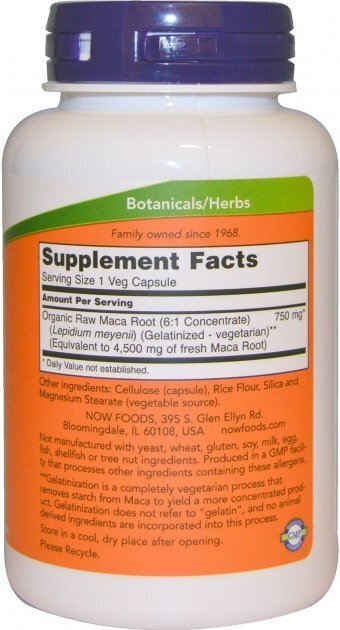 Мака NOW Maca 750 мг вег. капсули №90