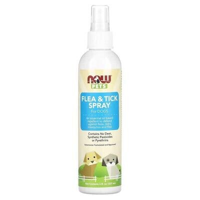Спрей від бліх та кліщів NOW Pets Flea & Tick для собак, 237 мл