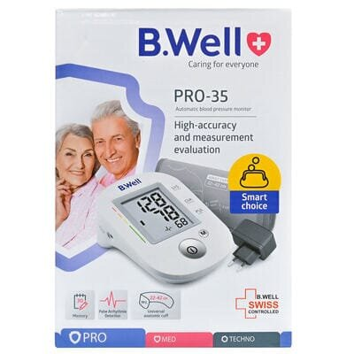 Тонометр B.Well PRO-35 автоматичний з адаптером, манжета 22-42 см