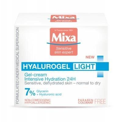 Гель-крем Mixa Hyalurogel для нормальної, зневодненої, чутливої шкіри обличчя, 50 мл