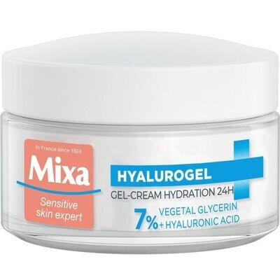Гель-крем Mixa Hyalurogel для нормальної, зневодненої, чутливої шкіри обличчя, 50 мл