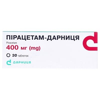 Пірацетам-Дарниця таблетки по 400 мг №30 (10х3)