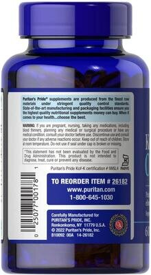 Омега-3 кошерна Puritan's Pride Kosher Omega-3 EPA DHA 742 мг, 60 капсул