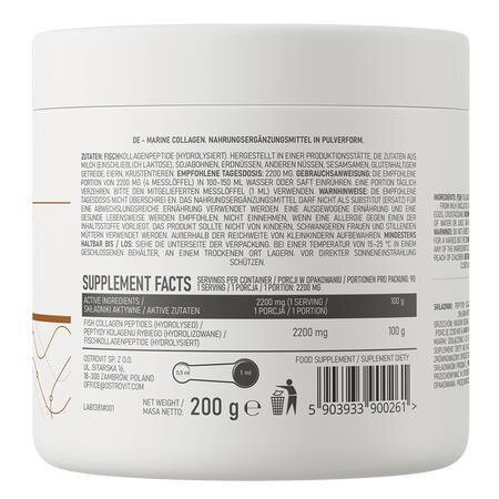 Хондропротектор OstroVit Marine Collagen без смаку, 200 г