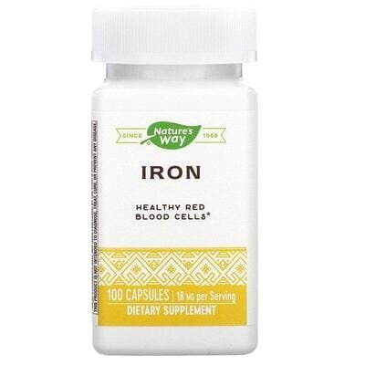 Залізо Nature's Way Iron 18 мг, 100 капсул