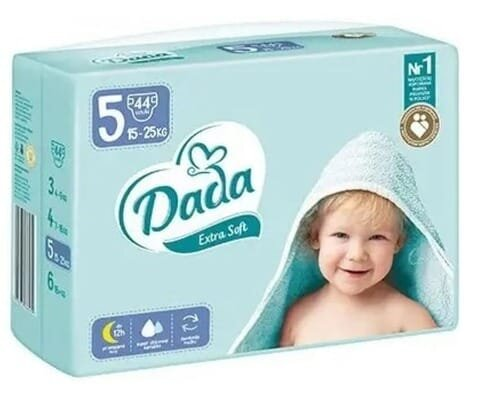 Підгузки Dada Extra Soft дитячі, розмір 5, 15-25 кг, 44 шт.