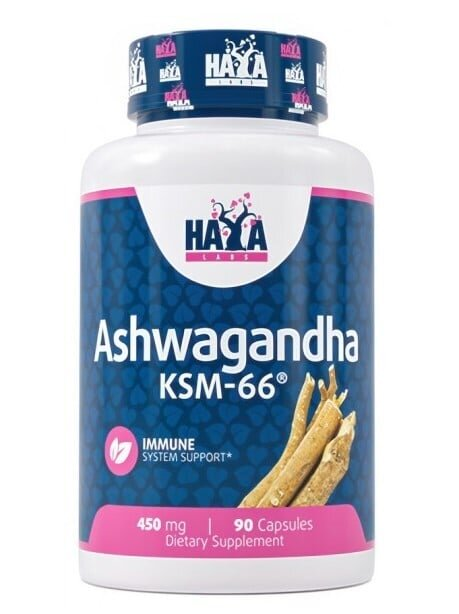 Ашваганда Haya Labs Ashwagandha KSM-66 капсули по 450 мг №90