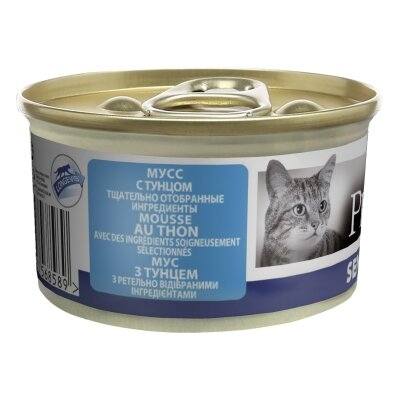 Корм вологий Purina Pro Plan Senior 7+ Ніжний мус з тунцем для котів похилого віку, 85 г