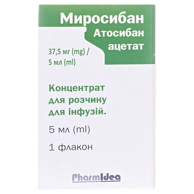 Миросибан концентрат для р-ну д/інф. 37.5 мг/5 мл по 5 мл №1 у флак.