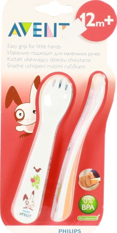 Набір для годування Philips Avent SCF712/00 ложка + виделка, від 12 місяців