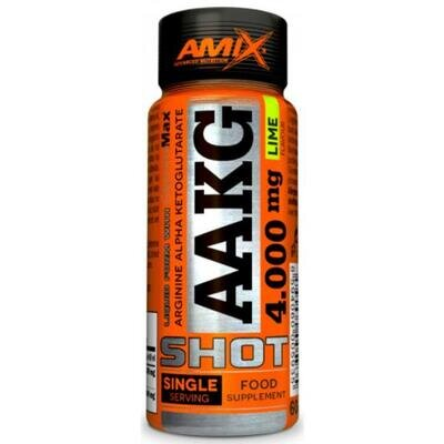 Аргінін Amix Nutrition AAKG Shot 4000 mg лайм, у шотах, 60 мл