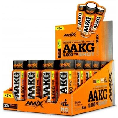 Аргінін Amix Nutrition AAKG Shot 4000 mg лайм, у шотах, 60 мл