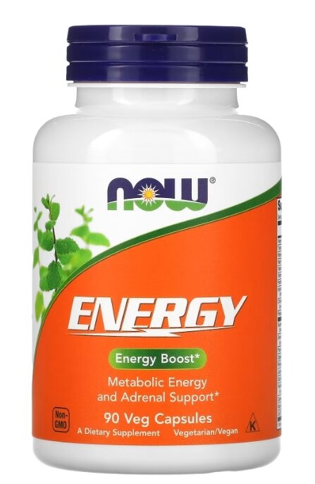Комплекс для енергії NOW Energy вег. капсули №90
