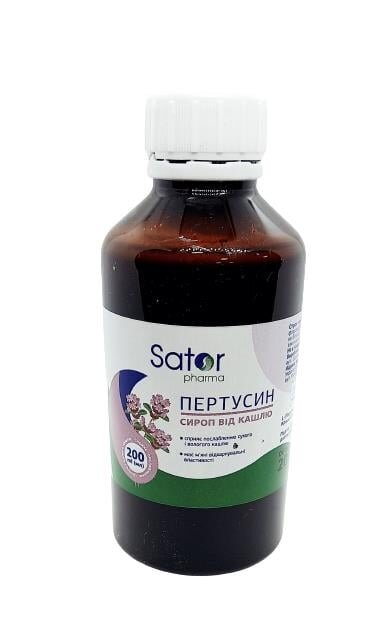 Пертусин Sator pharma сироп по 200 мл у флак.