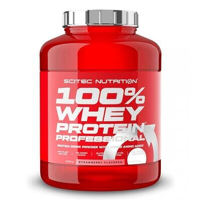 Протеїн Scitec Nutrition 100% Whey Protein Prof, полуниця, 2350 г
