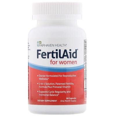 Вітаміни для зачаття Fairhaven Health FertilAid for Women, 90 капсул