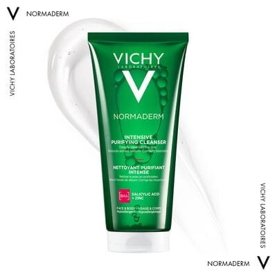 Гель Vichy Normaderm Intensive Purifying для глибокого очищення жирної, схильної до недоліків шкіри обличчя та тіла, 200 мл