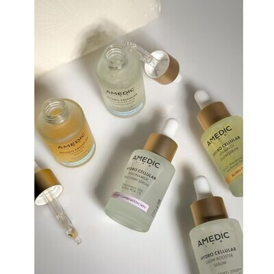 Сироватка для обличчя Amedic Hydro Cellular VItamin С + Glow Serum для сяяння шкіри з вітаміном С та екстрактом сливи какаду, 30 мл