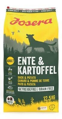 Корм сухий для дорослих собак усіх порід Josera Ente&Kartoffel без додавання злаків, 12,5 кг