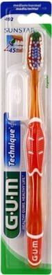 Зубна щітка GUM Technique Plus, середньо-м'яка, 1 штука