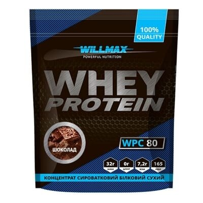 Протеїн Willmax Whey Protein 80%, шоколад, 920 г