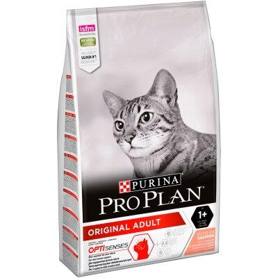 Корм сухий для котів Purina Pro Plan Original з лососем, 10 кг
