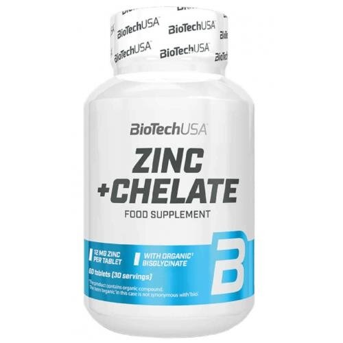 Мінеральна добавка Biotech Zinc Chelate, 60 таблеток