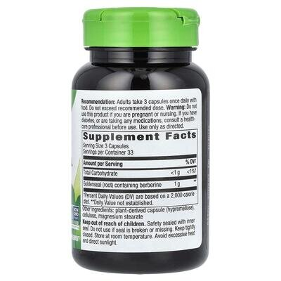 Желтокорень канадский (гидрастис) Nature's Way Goldenseal Root Nature's Way, 100 веганских капсул