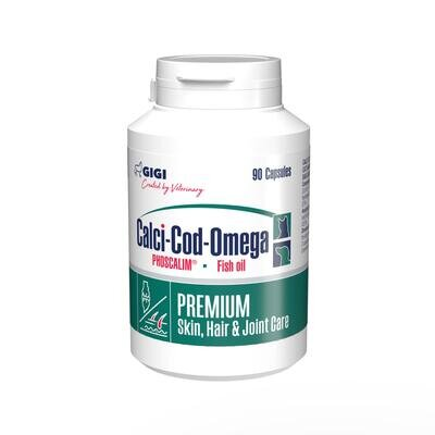 Вітамінно-мінеральний комплекс GiGi Calci-Cod-Omega для собак та котів, 90 капсул