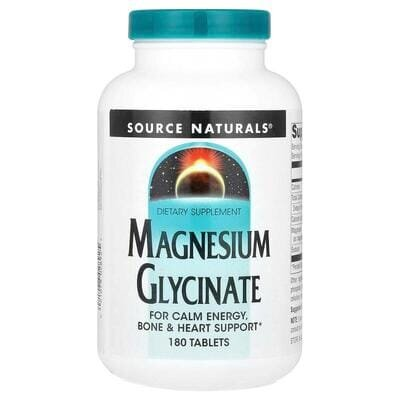 Магній Гліцинат Source Naturals Magnesium Glycinate, 180 таблеток