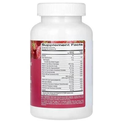Мультивітаміни для жінок California Gold Nutrition Womens Multivitamin Gummies смак вишня, полуниця та малина, 90 жувальних цукерок